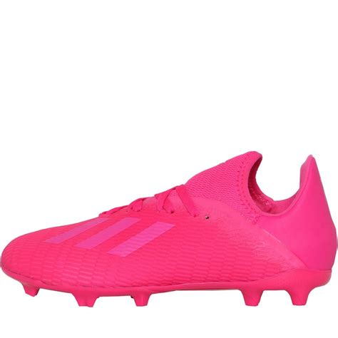 Buy adidas Junior X 19.3 FG Firm Ground Football Boots Shock Pink/Shock Pink/Shock Pink