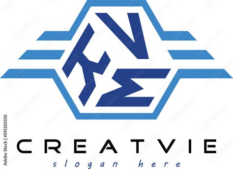 KVM three-letter geometric shape logo design vector template, isolated ...