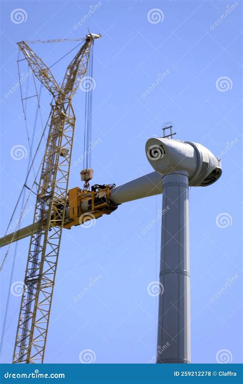 Construction of a Wind-turbine Stock Photo - Image of holland, eneco ...