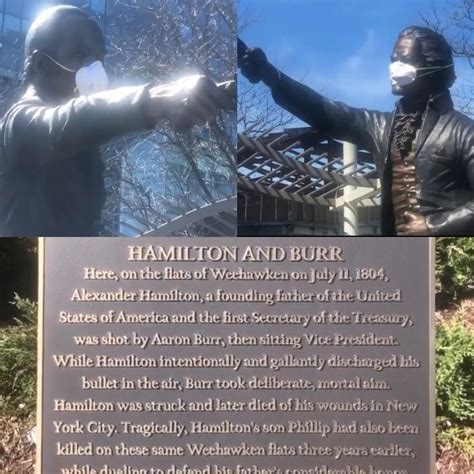 Hamilton and Burr's duel site in Weehawken, NJ : mildlyinteresting