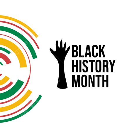 Black History Month Clipart Transparent PNG Hd, Abstract Black History Month Label Design With ...