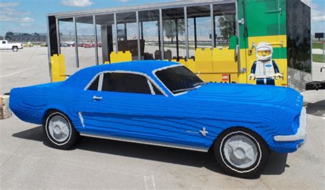 A true blue classic: Life-size 1964 Ford Mustang built out of Lego bricks – GeekWire