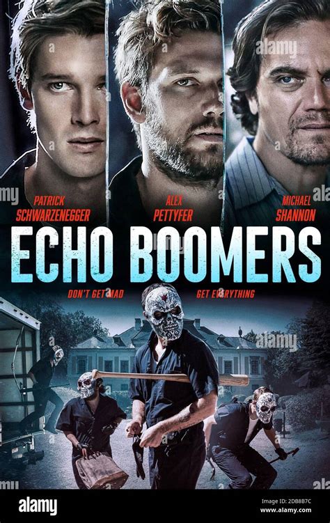 ECHO BOOMERS, poster, from left: Patrick Schwarzenegger, Alex Pettyfer ...