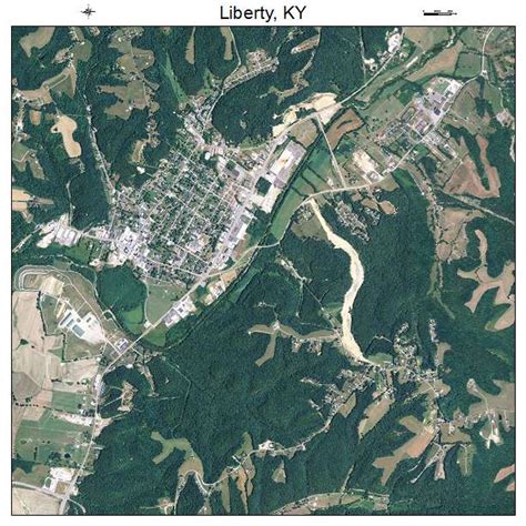 Aerial Photography Map of Liberty, KY Kentucky