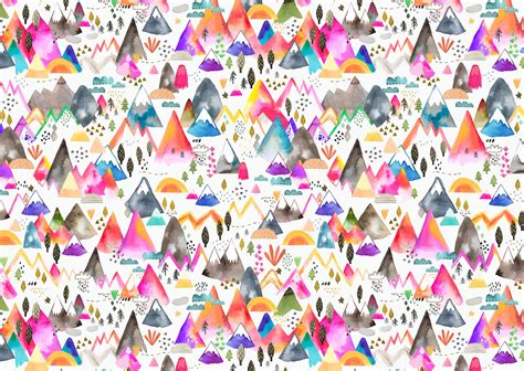 Colorful Magical Mountains Wallpaper - Buy Now at Happywall