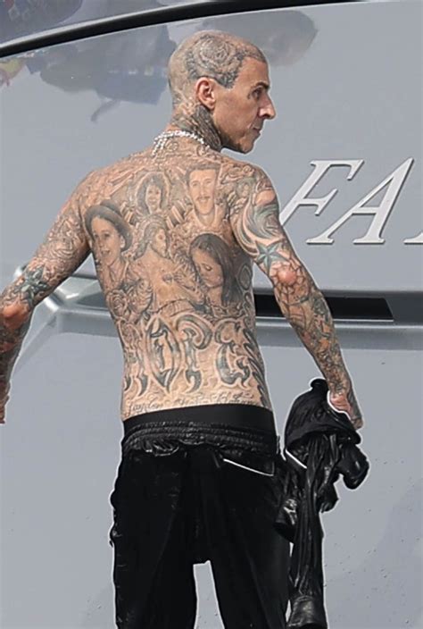 Travis Barker’s Back Tattoos | Travis Barker's Tattoos and Meanings ...