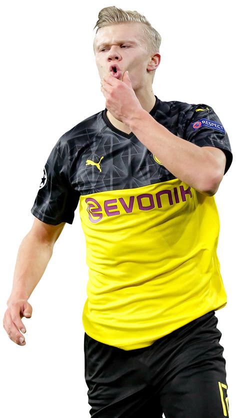 Erling Braut Håland Borussia Dortmund football render - FootyRenders