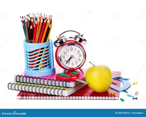 Back to school supplies. stock image. Image of clipper - 20314433