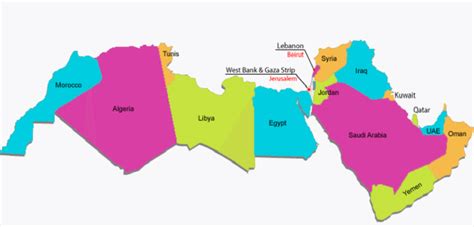 is a map showing list of MENA countries 1 | Download Scientific Diagram