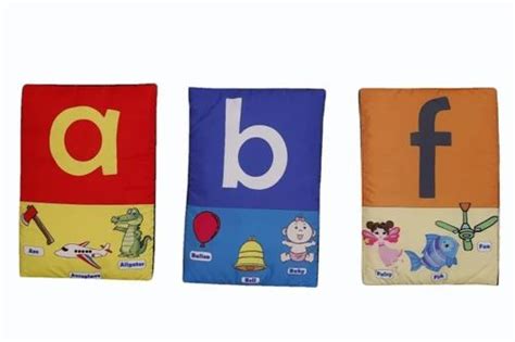 English A4 Size Alphabet Flash Card Set, Pre-Reading Skills, Child Age ...