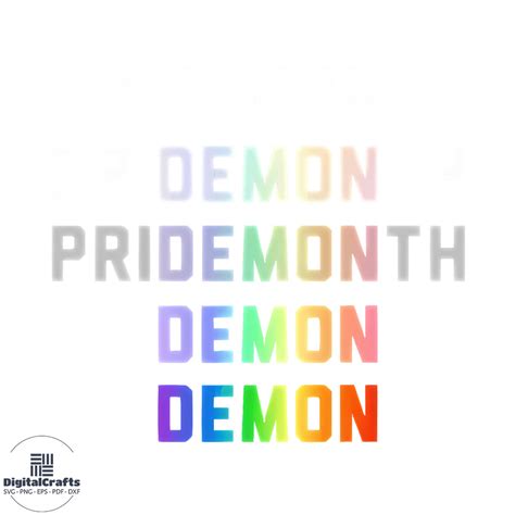 Pride Month Demon LGBTQ PNG Sublimation Design - Inspire Uplift