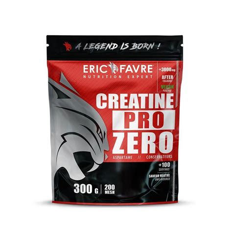 Creatine Pro Zero - Pure Creatine 300g sachet Neutral taste 1 : 100 ...