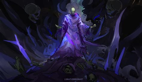 Lunaticmoonart - King of skull servants art