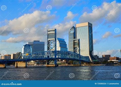 Jacksonville Skyline Evening in Florida USA Stock Photo - Image of coast, states: 73508326