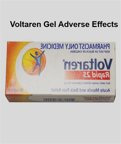 Voltaren 1% topical gel side effects, voltaren gel adverse effects | No prescription ...