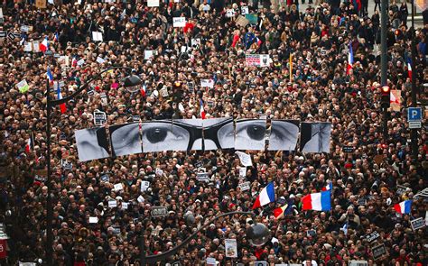 Millions march in France for freedom of speech