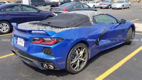 2020 Chevy Corvette Convertible Spied Trying To Hide Its Top