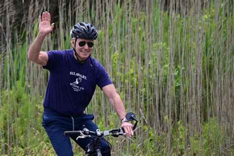 Joe Biden Falls Off Bike During Delaware Ride