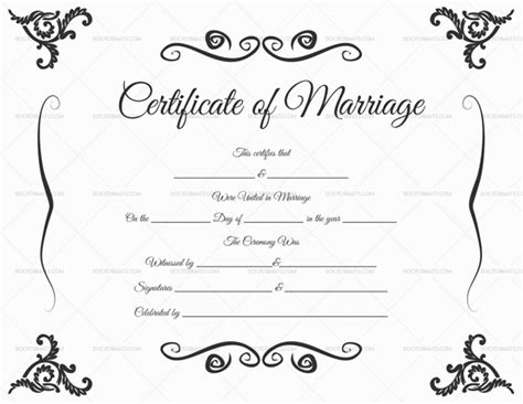 Free Marriage Certificate Template - FREE PRINTABLE TEMPLATES