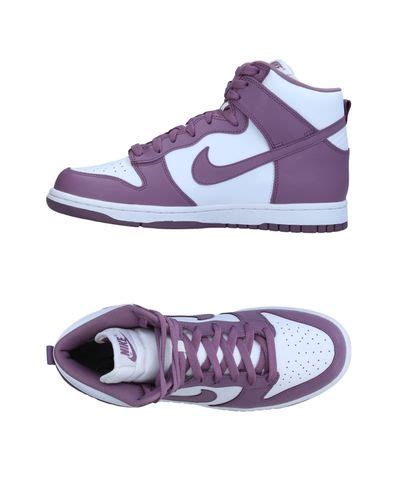 Nike Leather High-tops & Sneakers in Mauve (Purple) | Lyst