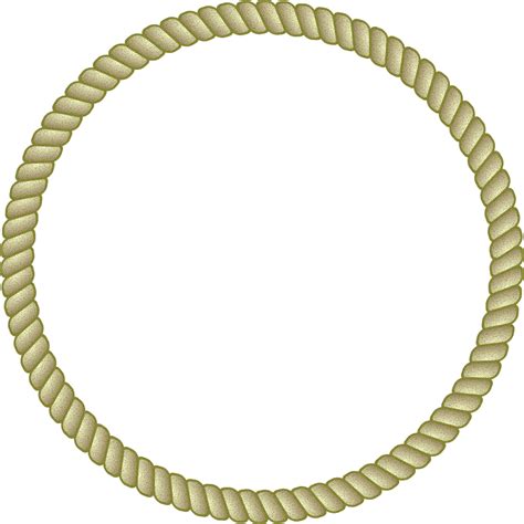 OnlineLabels Clip Art - Round Rope Border