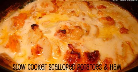 Joyously Domestic: Slow Cooker Scalloped Potatoes and Ham