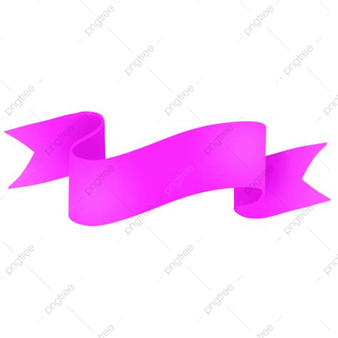 Curved Ribbon Banner Clipart PNG Images, Curved Pink Ribbon Banner, Banner, Pink, Ribbon PNG ...