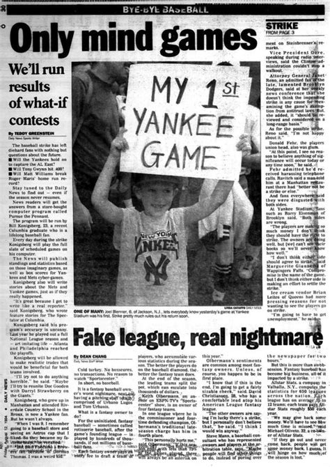 Baseball players go on strike in 1994, starting the longest work stoppage in MLB history – New ...