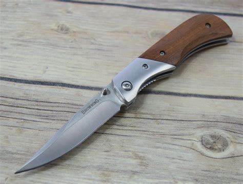 BROWNING WOOD HANDLE LINER-LOCK FOLDING POCKET KNIFE WITH POCKET CLIP – BestBlades4Ever