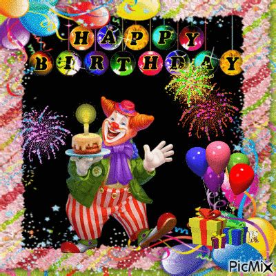 Happy Birthday Clown Animation birthday happy birthday happy birthday wishes birthday quotes ...