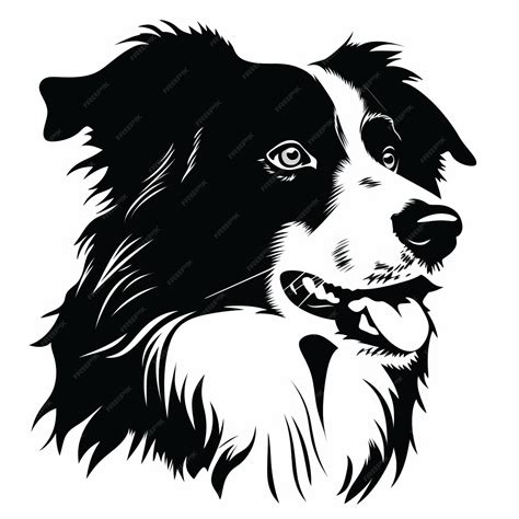 Premium AI Image | Border Collie Dog Silhouette Vector Laser Cut File