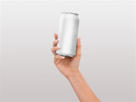 White Can Mockup