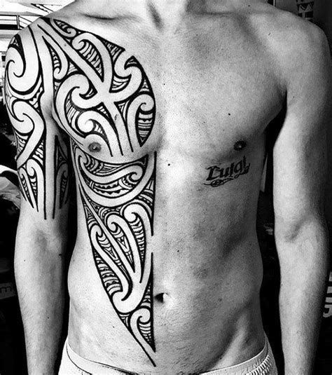 Top 40 Best Tribal Rib Tattoos For Men - Manly Ink Design Ideas | Rib tattoos for guys, Tribal ...