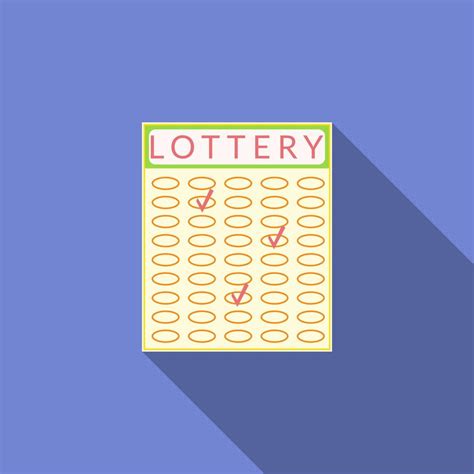 Flat design vector lottery icon with long shadow 2561995 Vector Art at ...