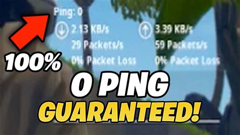 How to get 0 ping on Fortnite (WITH PROOF) - YouTube