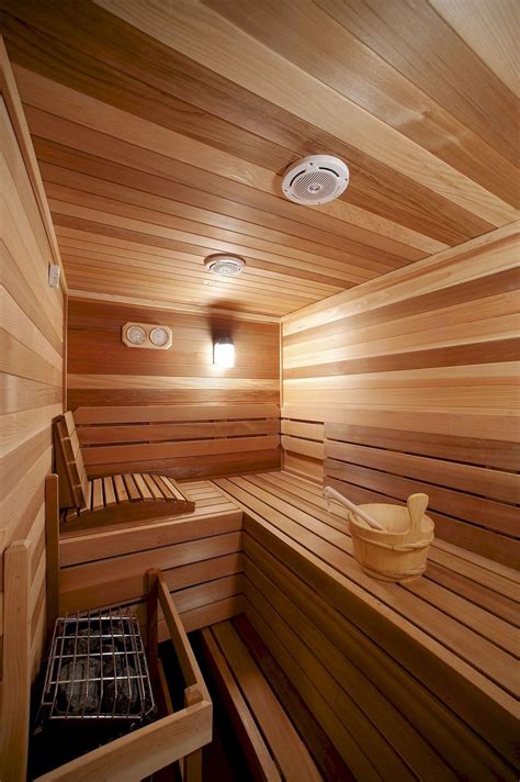 Fantastic Calm down With Household And Mates In Your House Sauna | Sauna design, Indoor sauna ...