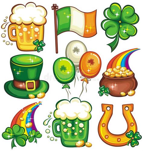 1 St. Patrick's Day icon set series 2 stock illustration | St patricks ...