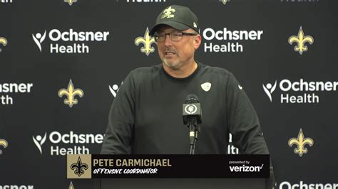 New Orleans Saints offensive coordinator Pete Carmichael on the jumbo formation with Taysom Hill ...