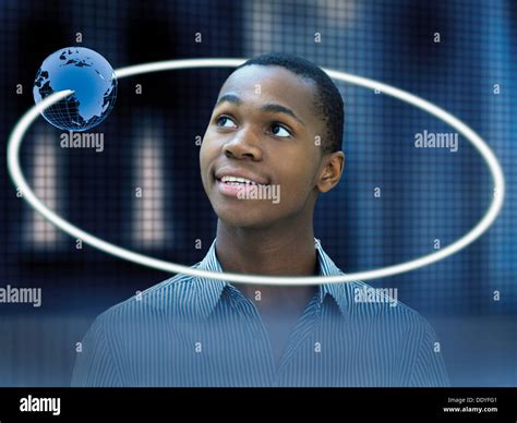 Circling color futuristic hologram hi-res stock photography and images - Alamy