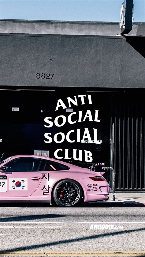 Ahoodie | Anti Social Social Club Pink Porsche Wallpaper