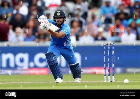 India's Rishabh Pant in batting action during the ICC World Cup, Semi ...