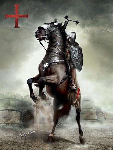 Pin by Andy Cole on Crusader | Knight on horse, Medieval knight, Crusader knight