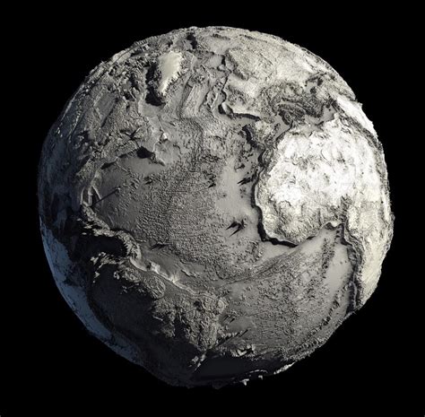 Another angle of the Earth without water : r/interestingasfuck