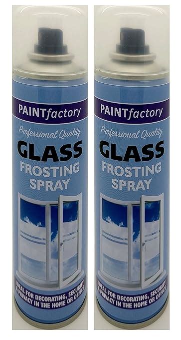 2 x Professional Quality Glass Frosting Spray (250ml) - For Decorating, Security & Privacy in ...