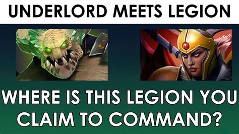 When Underlord Meets Teammates / Dota 2 Lore - YouTube