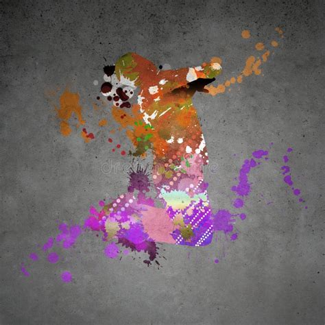 Abstract dancer stock illustration. Illustration of design - 56276851