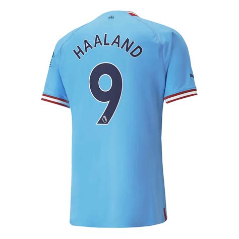 Men’s Authentic HAALAND #9 Manchester City Home Soccer Jersey Shirt ...