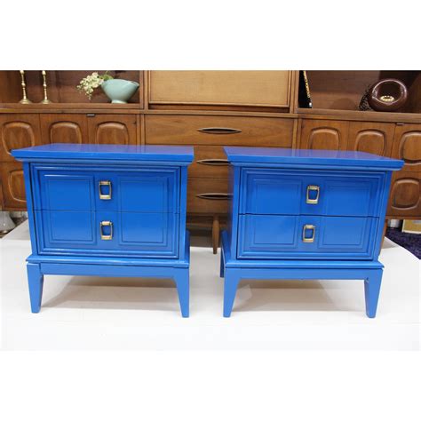 Mid Century Modern Dixie Side Tables / Nightstands/ End Tables a Pair | Lacquer furniture, Side ...