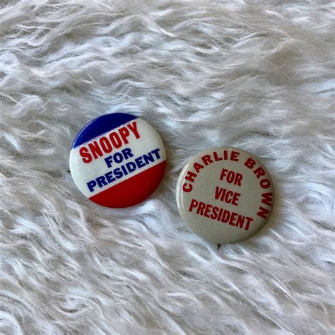 Authentic vintage 1970s Snoopy For President Charlie For Vice President ...