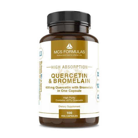 Quercetin & Bromelain, 400 mg, 100 Caps - MCS Formulas